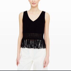 New Club Monaco Women's Indya Fringe Sweater Tank